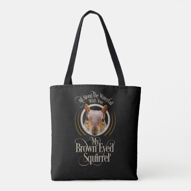 Tote Bag Écureuil Brown - amusant amoureux des écureuils (Dos)