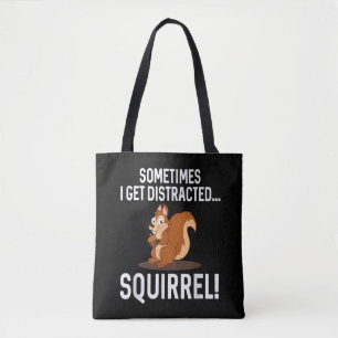 Tote Bag ÉCUREUIL DISTRAIT DRÔLE Animaux Zoo Ferme