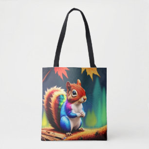 Tote Bag Écureuil mignon coloré assis-75463