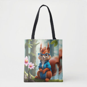 Tote Bag Écureuil mou sur la branche de l'arbre