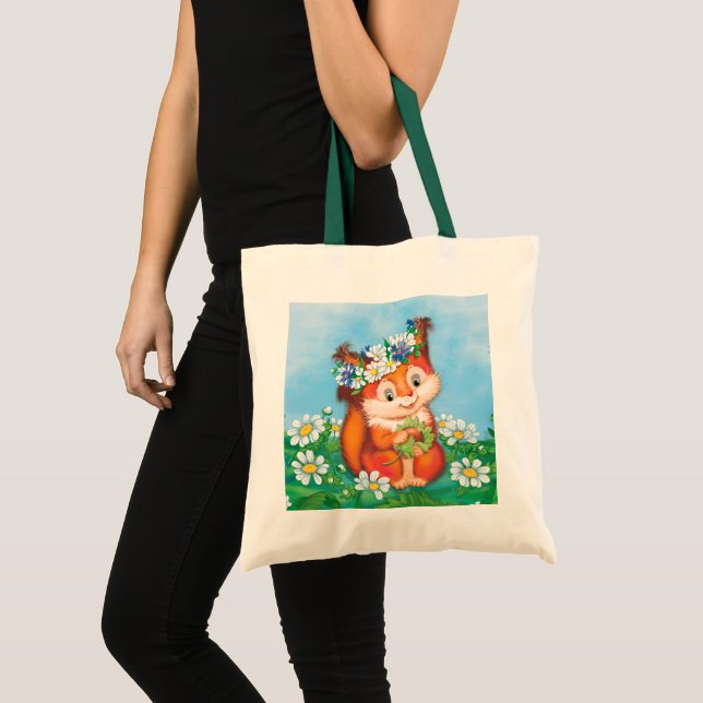 Tote Bag écureuil orange (Devant (produit))
