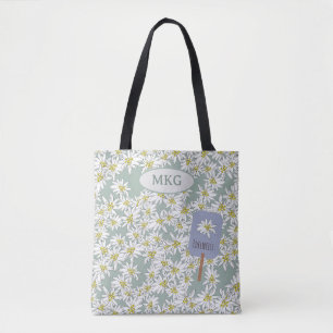 Tote Bag Edelweiss Son de la musique élégante à la main