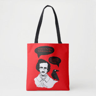 Tote Bag Edgar Allan Poe Boy et Raven