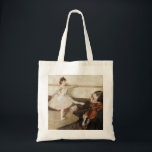 Tote Bag Edgar Degas Cours de danse. Impressionnisme vintag<br><div class="desc">Edgar Degas sac fourre-tout "La leçon de danse". Impressionnisme vintage art.</div>