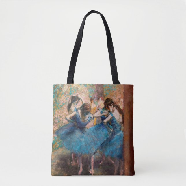 Tote Bag Edgar Degas - Danseurs en bleu (Devant)