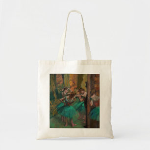 Tote Bag Edgar Degas - Danseuses, rose et vert