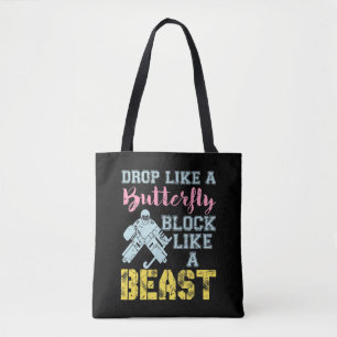 Tote Bag Édifice du gardien de but de hockey comme une bête