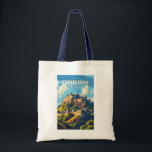 Tote Bag Edinburgh Scotland Travel Art Vintage<br><div class="desc">Conception de voyage vectoriel rétro à Edimbourg. Edimbourg est la capitale écossaise compacte et vallonnée. Il dispose d'une vieille ville médiévale et d'une élégante ville géorgienne,  dotée de jardins et de bâtiments néoclassiques.</div>