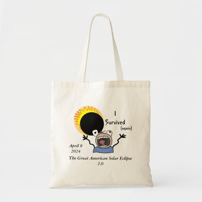 Tote Bag Édition de survie de l'éclipse solaire 2024 (Devant)
