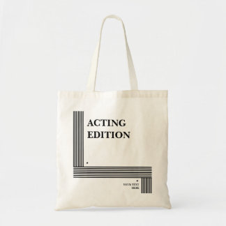 Tote Bag Édition intérimaire Jouer script stylisé