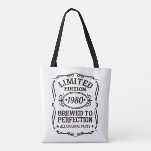 Tote Bag Édition Limitée Vintage Numéro d'Année de Naissanc