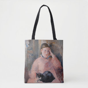 Tote Bag Edouard Manet - Femme avec chat