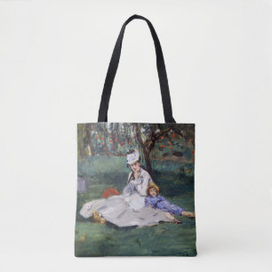 Tote Bag Edouard Manet - La famille Monet dans son jardin
