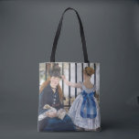 Tote Bag Edouard Manet - Le Chemin De Fer<br><div class="desc">Le chemin de fer / Le chemin de fer - Edouard Manet,  1873</div>