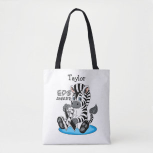 Tote Bag EDS Sensibilisation Zebra Ribbon