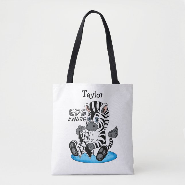 Tote Bag EDS Sensibilisation Zebra Ribbon (Devant)