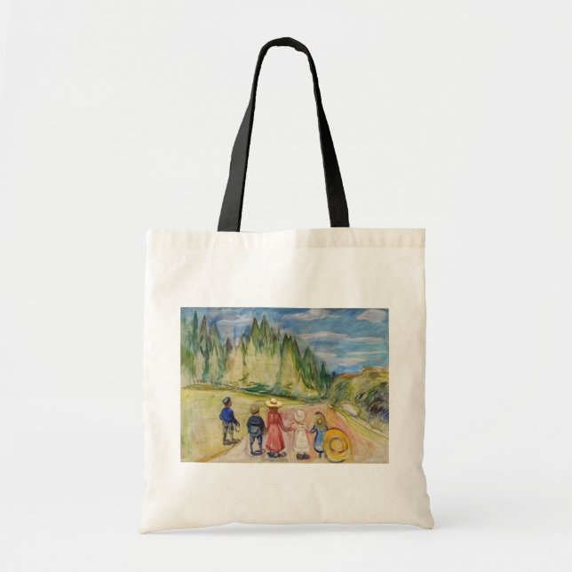 Tote Bag Edvard Munch - La forêt Fairytale (Devant)