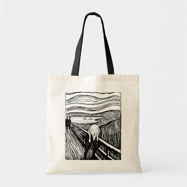 Tote Bag Edvard Munch - La lithographie de cri (Devant)