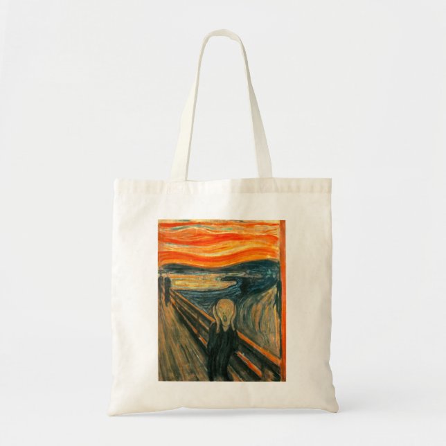 Tote Bag EDVARD MUNCH - le cri perçant 1893 (Devant)