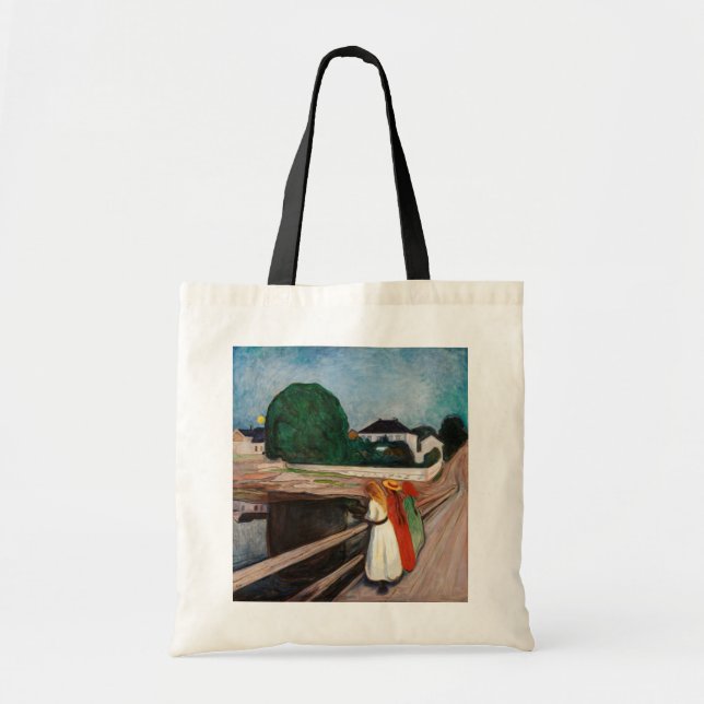 Tote Bag Edvard Munch - Les filles sur le pont (Devant)