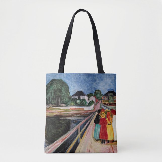 Tote Bag Edvard Munch - Les filles sur le pont 1902 (Devant)