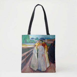 Tote Bag Edvard Munch - Les filles sur le pont 1903