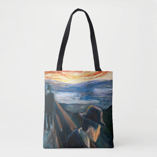 Tote Bag Edvard Munch - Maladie d'humeur au coucher du sole (Devant)