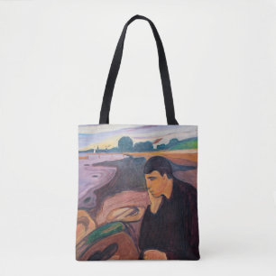 Tote Bag Edvard Munch - Melancholy 1894