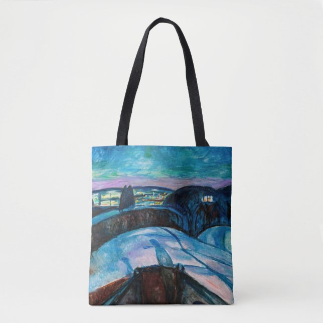 Tote Bag Edvard Munch - Nuit étoilée 1922 (Devant)