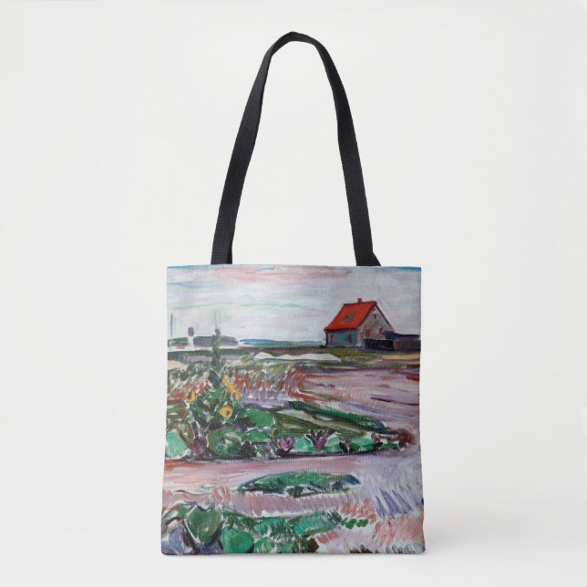 Tote Bag Edvard Munch - Seashore. Paysage près de Lubeck (Devant)