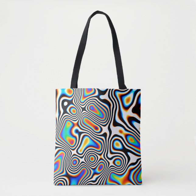 Tote Bag Effets numériques. Arrière - plan abstrait dynamiq (Devant)