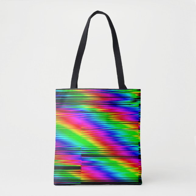 Tote Bag Effets numériques. Arrière - plan abstrait multico (Devant)