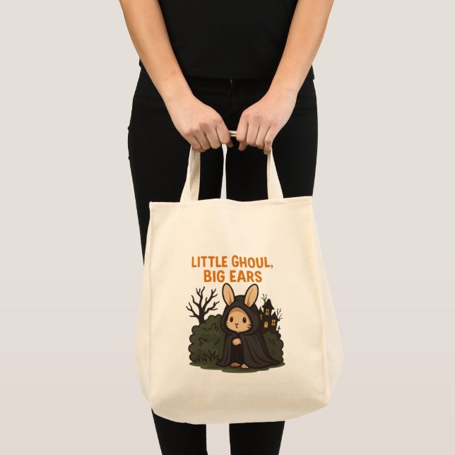 Tote Bag Éffrayant Cute Halloween Bunny Fourre-tout (Devant (produit))