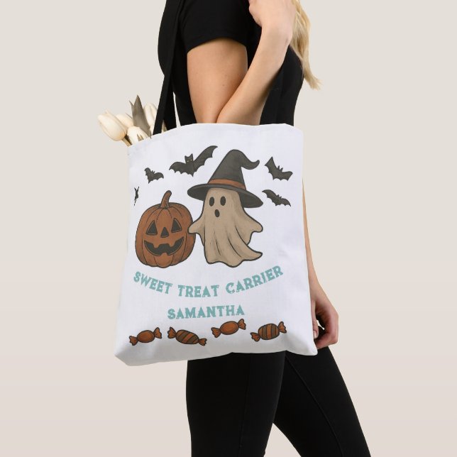 Tote Bag Éffrayant Halloween Fourre-tout - Fantômes, chauve (De près)