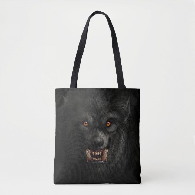 Tote Bag Effrayant loup-garou (Devant)