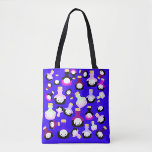 Tote Bag Éffrayant mignon Choisissez votre poison Halloween