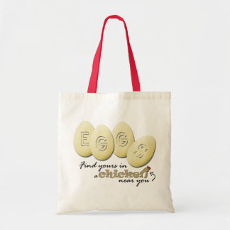 Tote Bag Eggs le slogan Fourre-tout