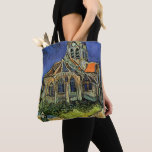 Tote Bag Eglise à Auvers-sur-Oise par Vincent van Gogh<br><div class="desc">L'église d'Auvers par Vincent van Gogh est une peinture architecturale de post impressionnisme d'art vintage. Vue extérieure d'une église aux vitraux et personnage se dirigeant vers la Chapelle par un chemin pavé. À propos de l'artiste : Vincent Willem van Gogh (1853-1890) fut l'un des peintres Post impressionnistes les plus célèbres...</div>