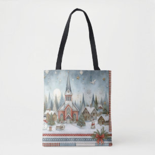 Tote Bag Église de village campagnard