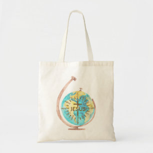 Tote Bag Eglise-don chrétienne de Jésus compas