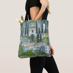 Tote Bag Église (Kirche) à Cassone par Gustav Klimt