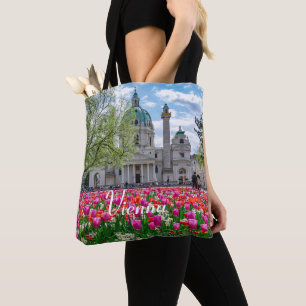 Tote Bag Eglise Saint-Charles au printemps à Vienne, Autric