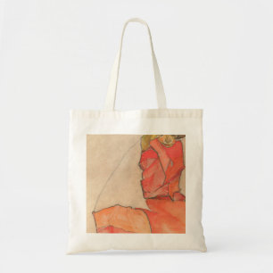 Tote Bag Egon Schiele - Une femme agenouillée en robe oran