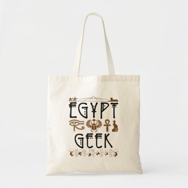 Tote Bag Egypte Geek Archéologie égyptienne antique (Devant)