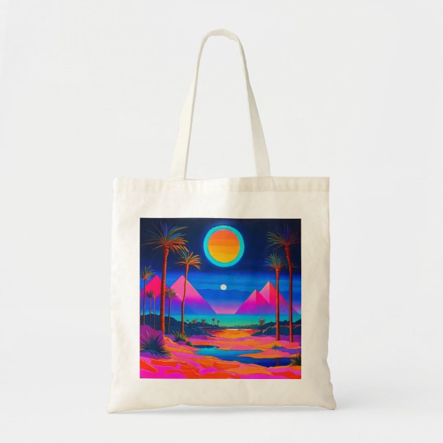 Tote Bag Égypte psychédélique (Devant)