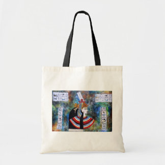 Tote Bag Egyptien Pharoh - le Roi Tut avec des hiéroglyphes