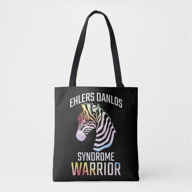 Tote Bag Ehlers Danlos Sensibilisation Cadeau EDS Warria Ze (Devant)