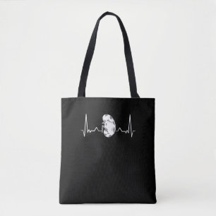 Tote Bag EKG Pulse Coeur Taux de Dialyse Infirmière techniq