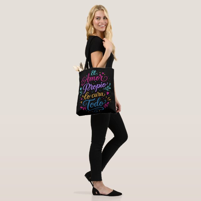 Tote Bag El amor propio lo cura todo (Sur le modèle)