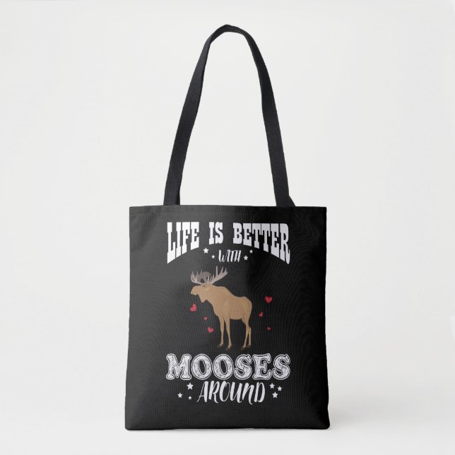 Tote Bag Élans d'agriculteur de cadeau d'orignaux pour les (Devant)